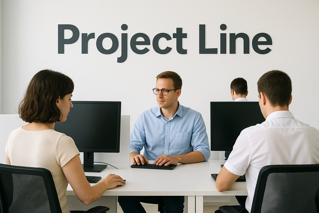 The Project Line team at work